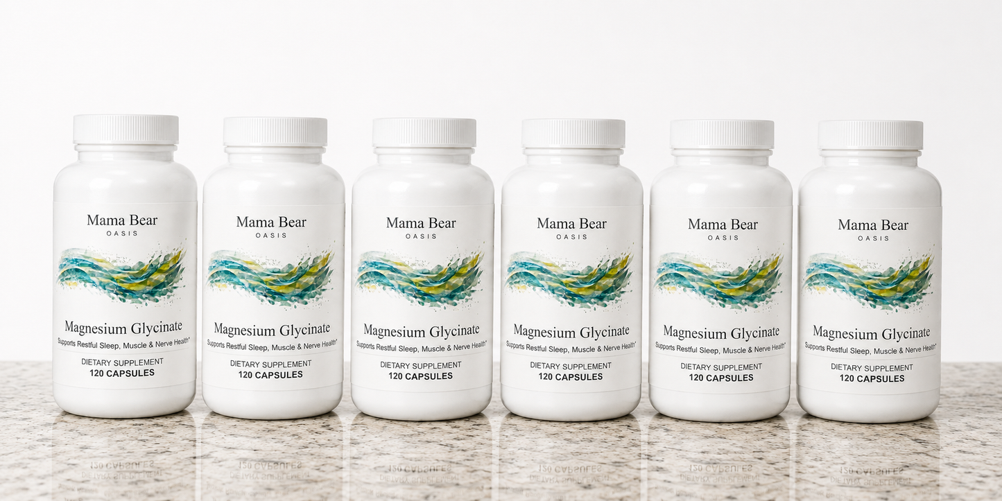Mama Bear Magnesium Glycinate | Nighttime Sleep Support